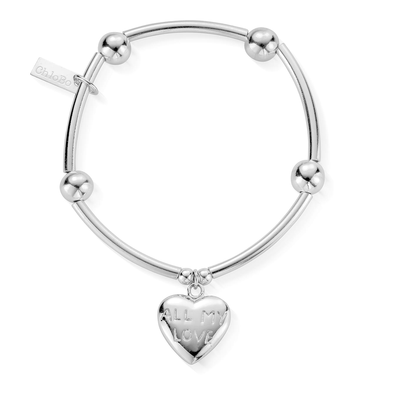 ChloBo Sterling Silver Noodle Ball All My Love Bracelet CBO-177 Image 1
