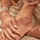ChloBo Sterling Silver Passionate Sun Rose Quartz Anklet CBO-165 Image 2
