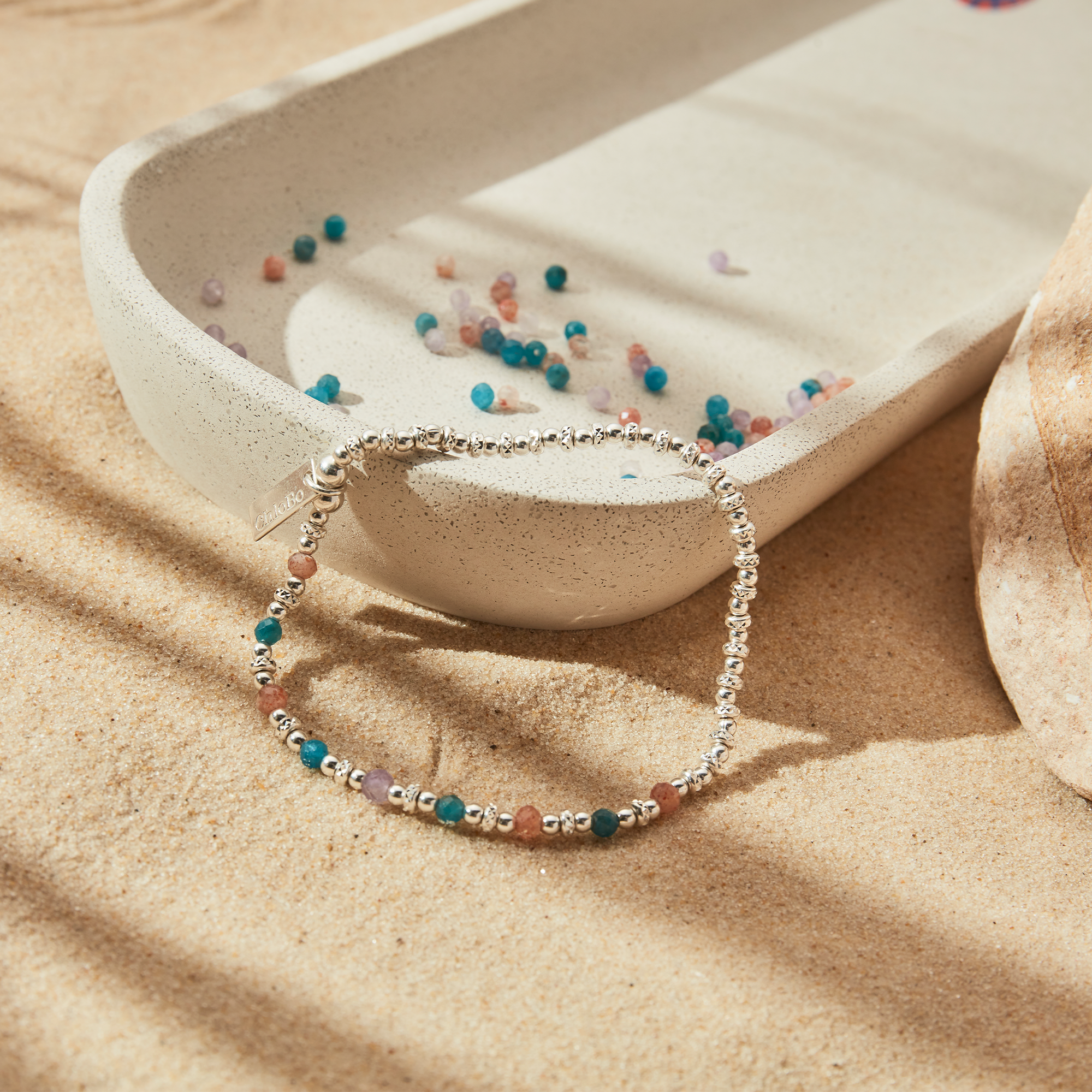 ChloBo Sterling Silver Radiant Aura Bracelet CBO-487 Image 2