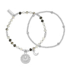Chlobo Sterling Silver Rising Woman Black Rutilated Quartz Set Of 2 CBO-653 Image 1