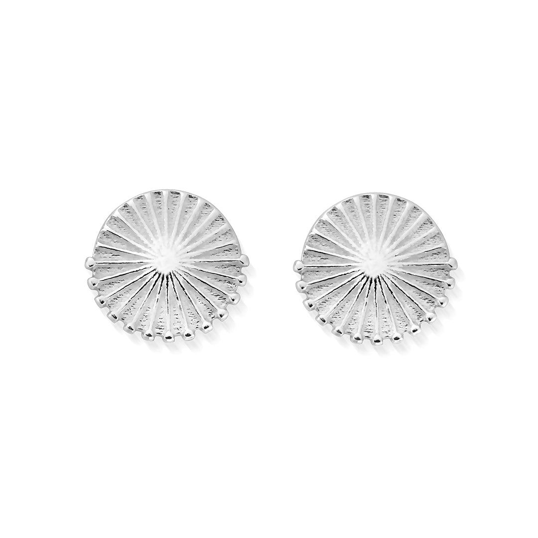 ChloBo Sterling Silver Sun Burst Stud Earrings CBO-149 Image 1