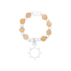 ChloBo Sterling Silver Sunrise Peach Moonstone Ring CBO-250/S Image 1