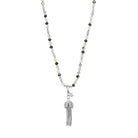 Chlobo Sterling Silver Tassel Of Joy Black Rutilated Quartz Necklace CBO-659 Image 1
