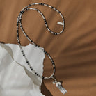 Chlobo Sterling Silver Tassel Of Joy Black Rutilated Quartz Necklace CBO-659 Image 2