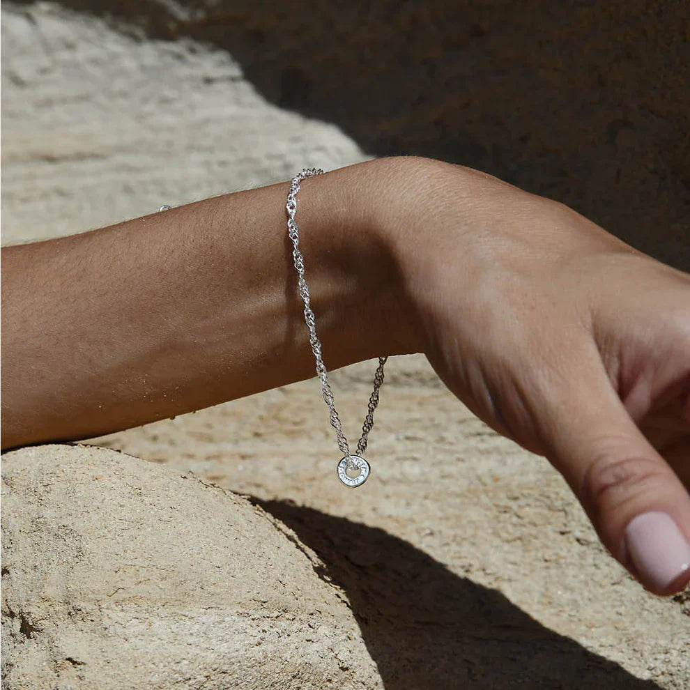 Chlobo Sterling Silver Twisted Rope Chain Power Within Bracelet CBO-642 Image 2