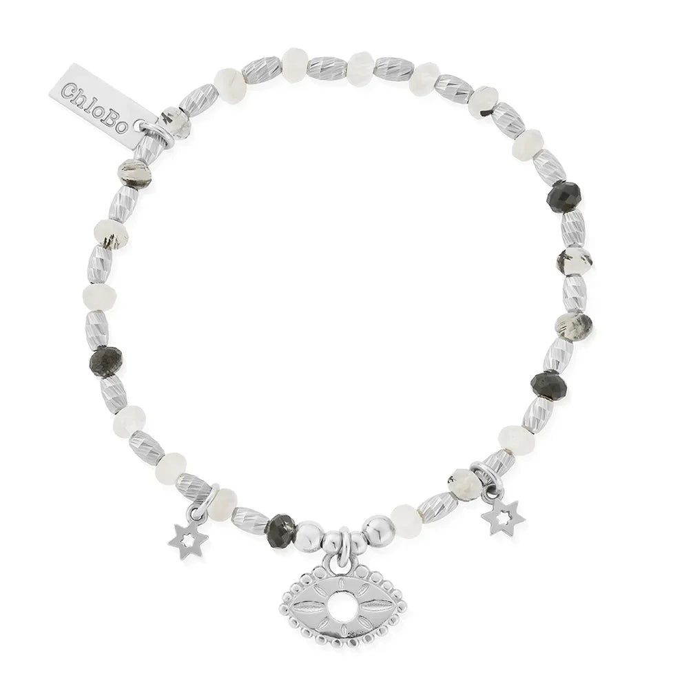 Chlobo Sterling Silver Visionary Black Rutilated Quartz Bracelet CBO-647 Image 1