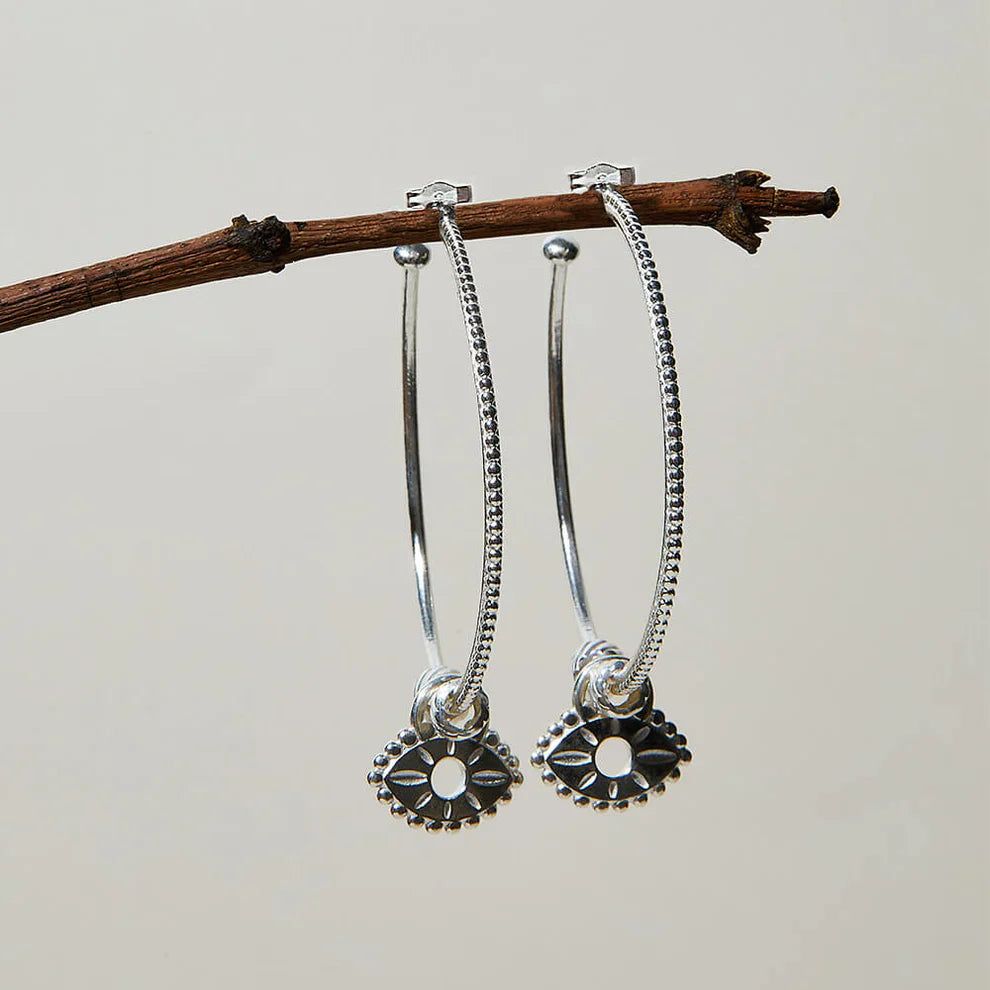 Chlobo Sterling Silver Visionary Hoops CBO-664 Image 2
