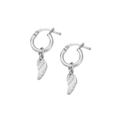 Chlobo Sterling Sliver Divinity Within Small Hoops CBO-703 Image 2