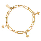 ChloBo Wandering Free Gold Plated Sterling Silver Link Chain Divine Journey Bracelet CBO-385 Image 1
