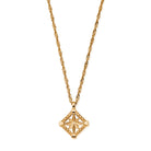 ChloBo Wandering Free Gold Plated Sterling Silver Twisted Rope Chain Inner Guidance Necklace CBO-401 Image 1