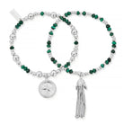 ChloBo Wandering Free Sterling Silver Forever Wandering Malachite Set CBO-420 Image 1