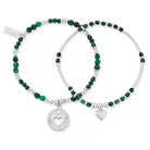 ChloBo Wandering Free Sterling Silver Guiding Love Malachite Set CBO-419 Image 1