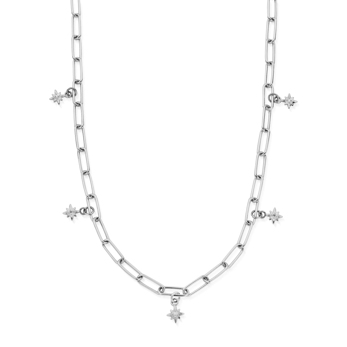 ChloBo Wandering Free Sterling Silver Link Chain Divine Journey Necklace CBO-397 Image 1