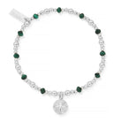 ChloBo Wandering Free Sterling Silver Tranquil Journey Malachite Bracelet CBO-371 Image 1