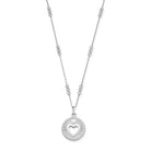 ChloBo Wandering Free Sterling Silver Triple Bobble Chain Guiding Heart Necklace CBO-394 Image 1
