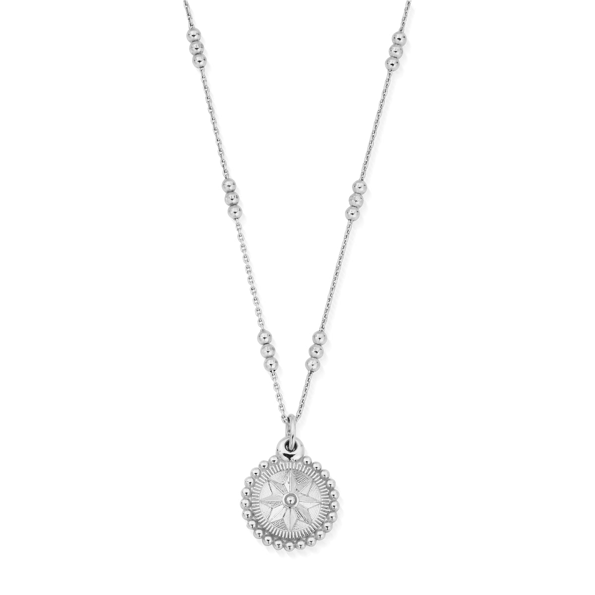 ChloBo Wandering Free Sterling Silver Triple Bobble Chain Necklace CBO-393 Image 1