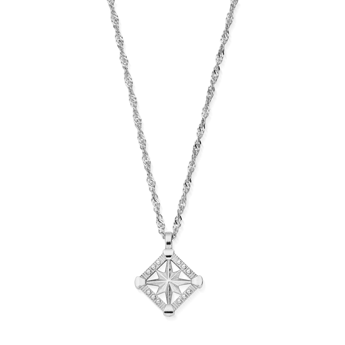 ChloBo Wandering Free Sterling Silver Twisted Rope Chain Inner Guidance Necklace CBO-395 Image 1