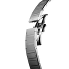 CIGA Design Falcon Round Automatic Skeleton Watch stainless steel bracelet deployant clasp detail view