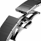 CIGA Design Falcon Round Automatic Skeleton Watch stainless steel bracelet with open deployant clasp detail