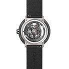 CIGA Design Vector Carbon skeleton automatic watch exhibition caseback showing mechanical movement and carbon titanium case