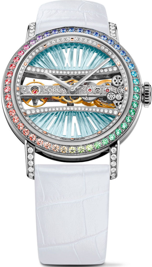 Corum Goldem Bridge 39 White Gold Diamonds Watch B113/03404 Image 1