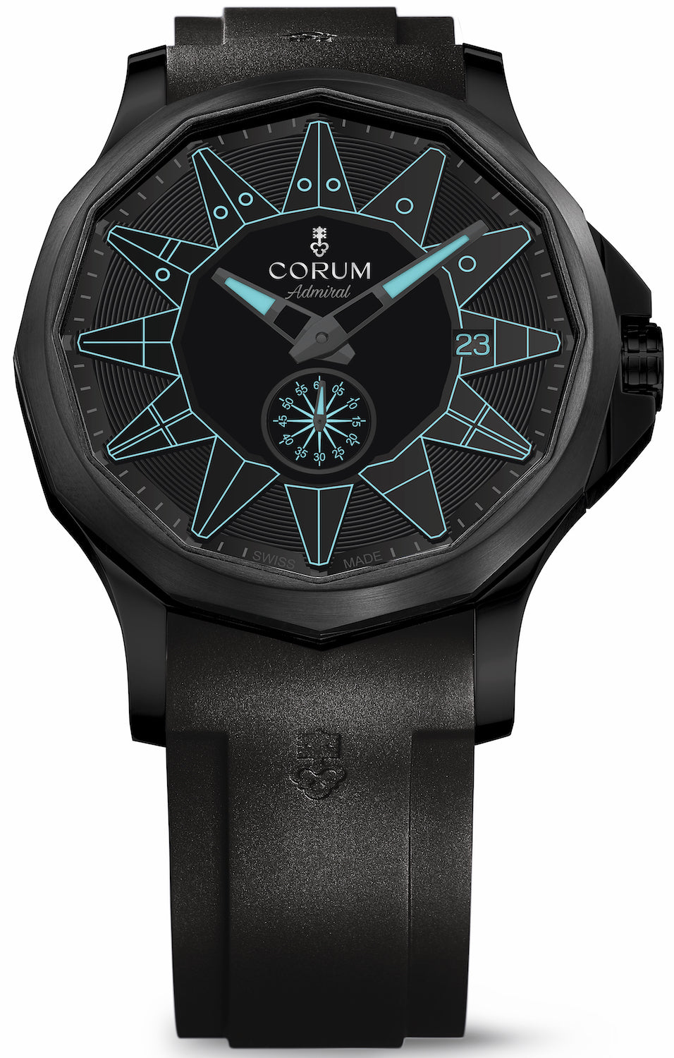 Corum Watch Admiral Legend 42 All Black Blue A395/04004 Image 1