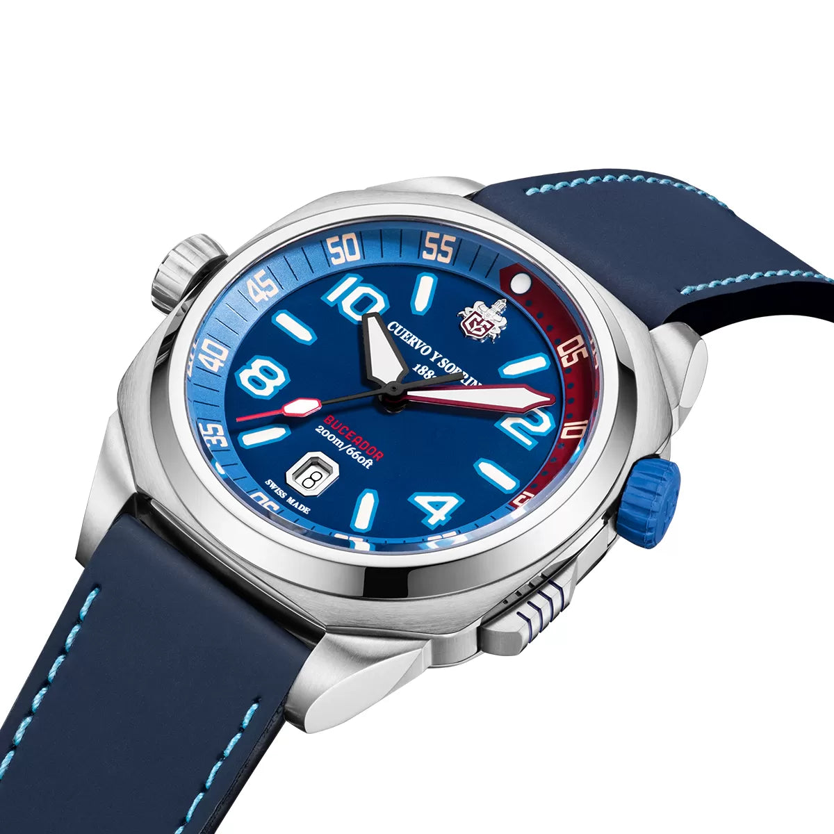 Cuervo y Sobrinos Buceador Caribe Watch 2860.1BL Image 5