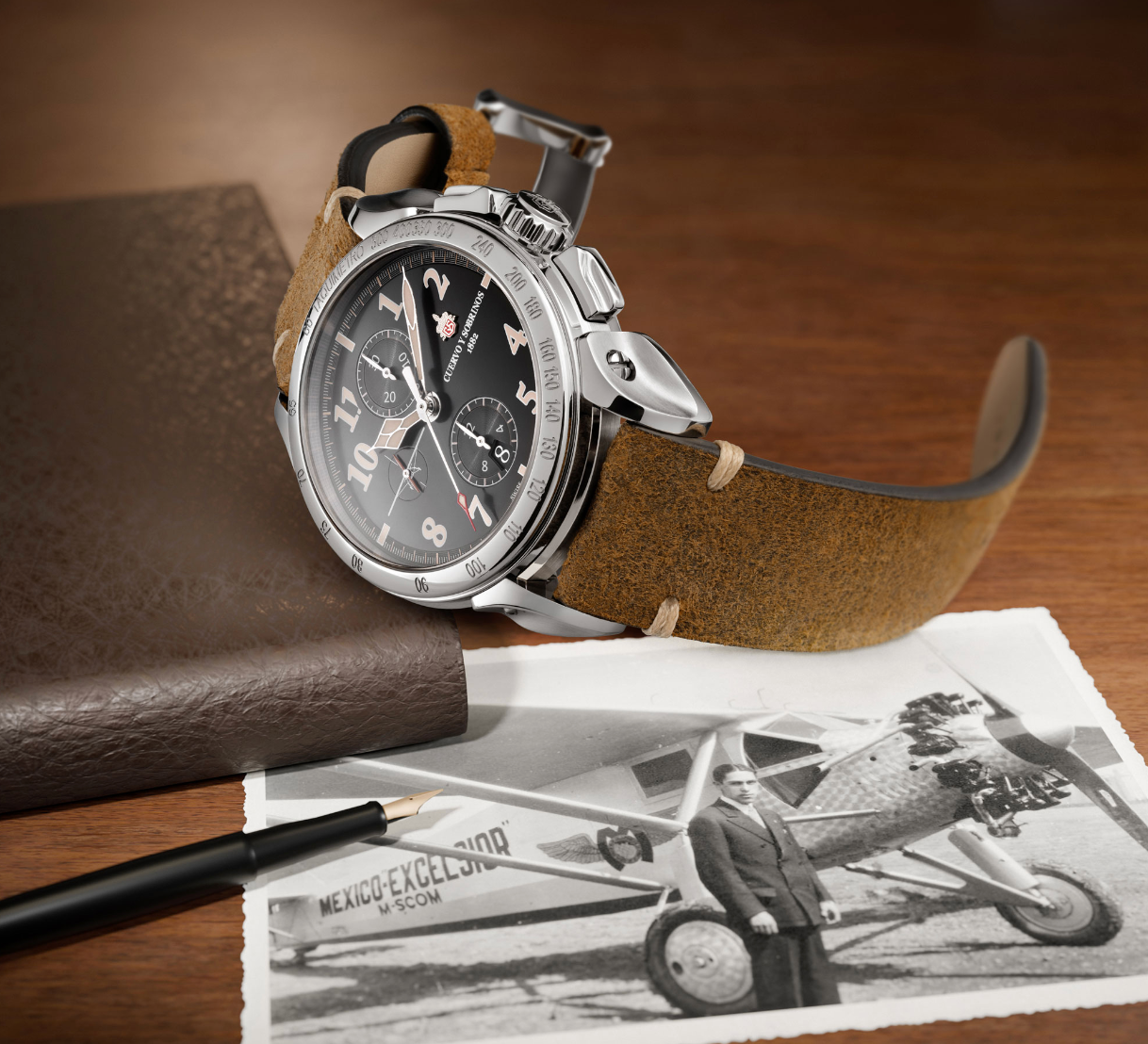 Cuervo y Sobrinos Chronograph Emilio Carranza Watch 3201.1EC Image 3