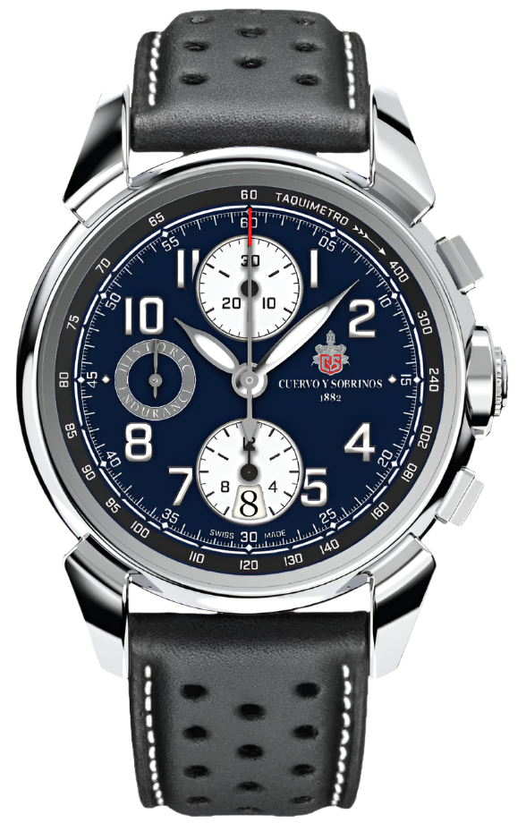 Cuervo y Sobrinos Chronograph Historic Endurance Limited Edition Watch 3141.1HEP Image 1