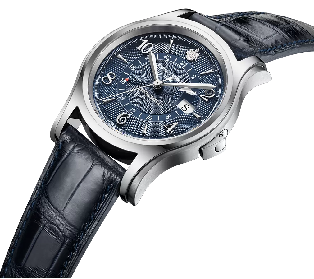 Cuervo y Sobrinos Churchill 1895 GMT Watch 2811.1GMTB Image 2