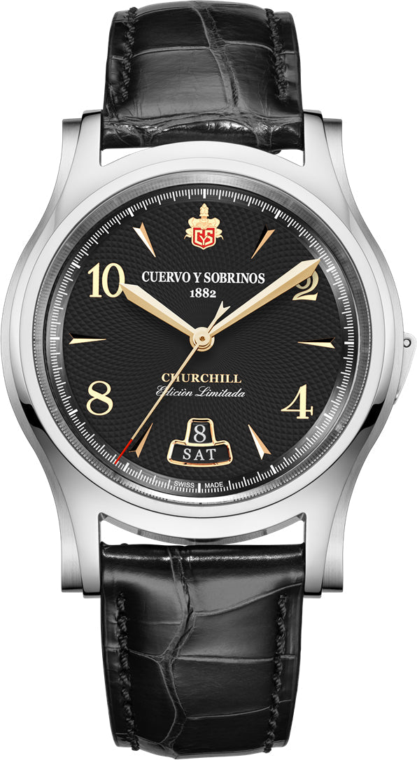 Cuervo y Sobrinos Churchill Sir Winston Limited Edition Watch 2810.1SWBL Image 1
