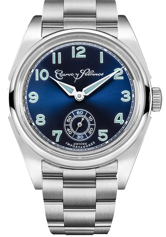 Cuervo y Sobrinos Robusto Sans Souci Blue Watch 3162B.1B Image 1
