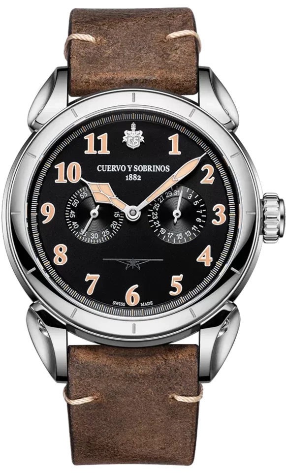 Cuervo y Sobrinos Vuelo Emilio Carranza Bicompax Watch 3202.1CN.BI Image 1