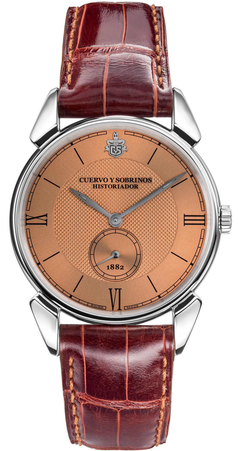 Cuervo y Sobrinos Watch Historiador Clasico Copper Dial D 3130.1RB Image 1