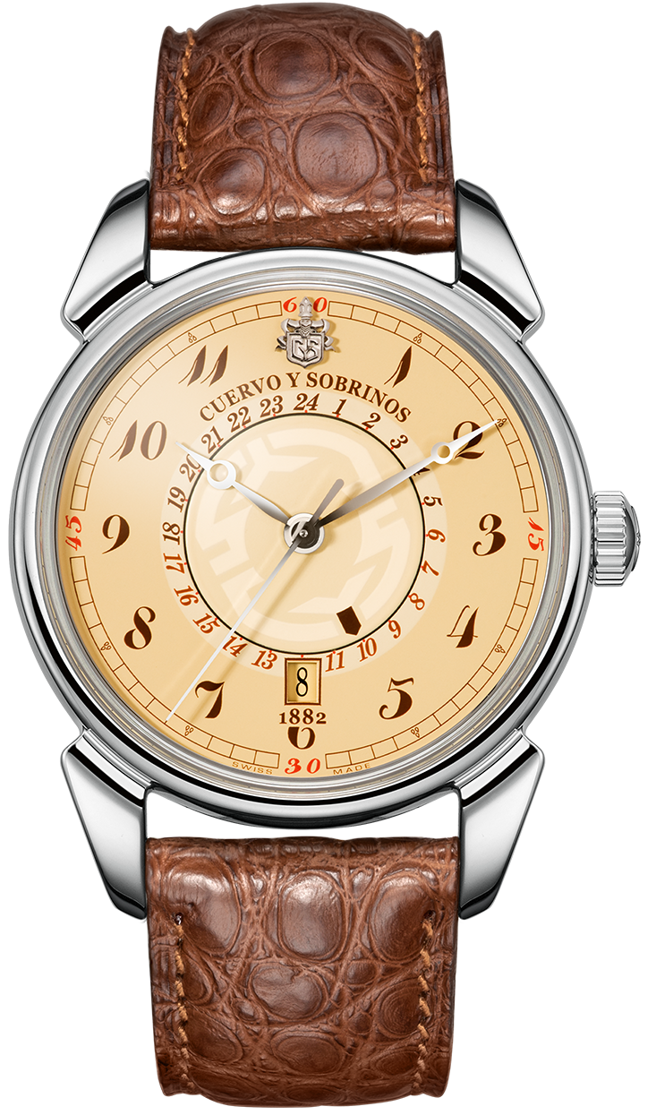 Cuervo y Sobrinos Watch Historiador GMT 3196.1C Image 1