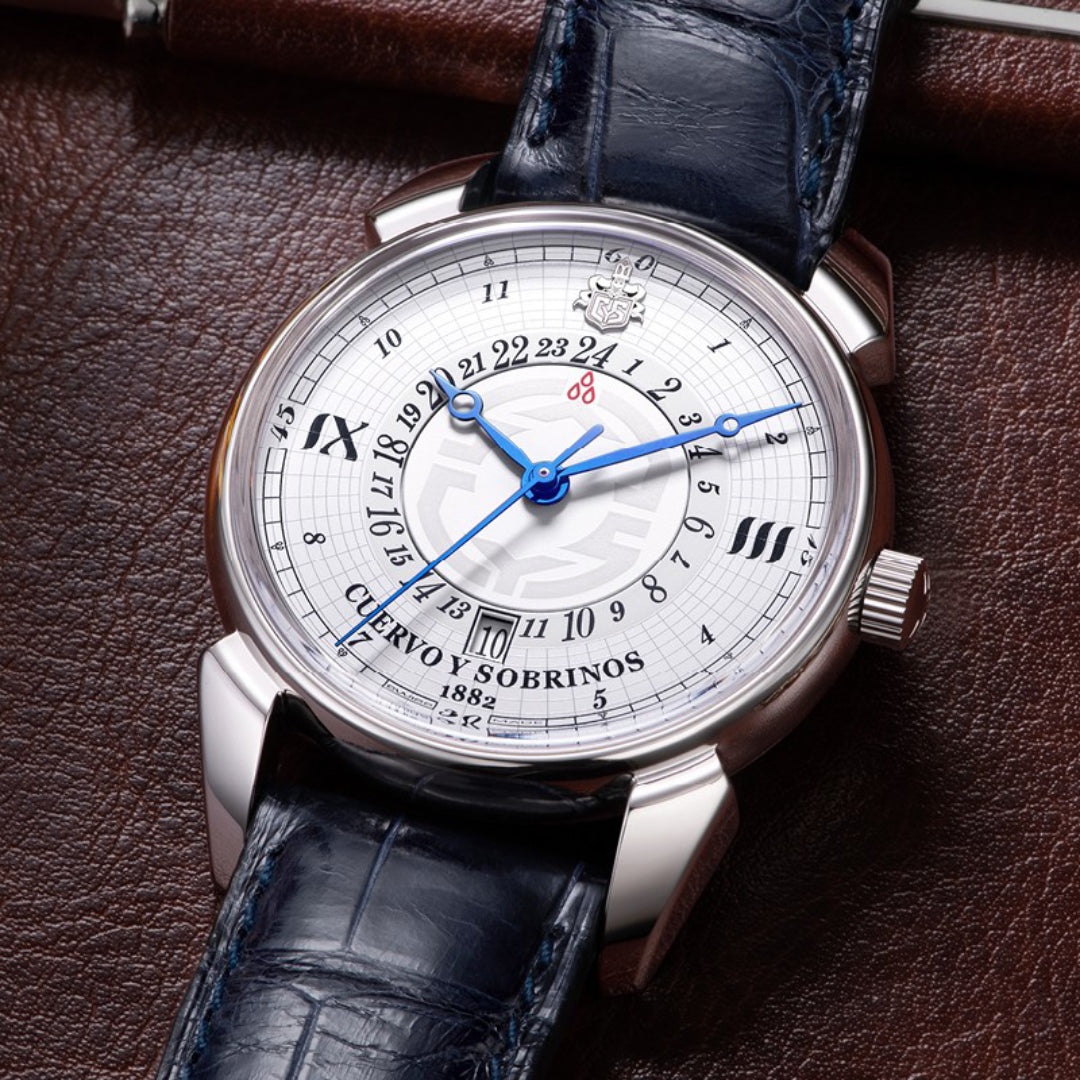 Cuervo y Sobrinos Watch Historiador GMT 3196.1I Image 5