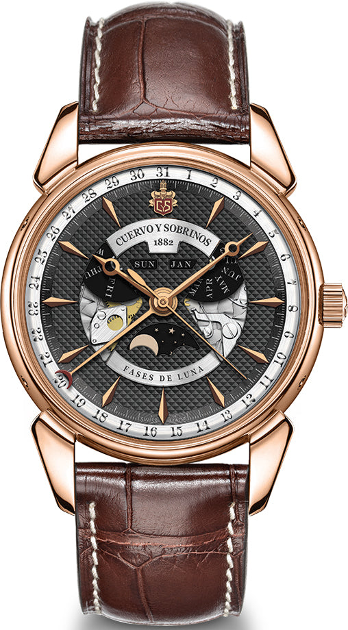 Cuervo y Sobrinos Watch Historiador Luna Negra Limited Edition 3194.9LSA Image 1