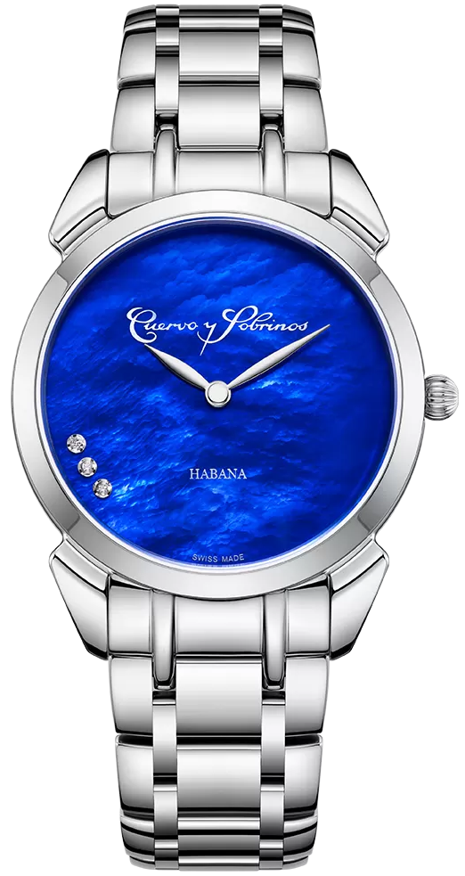 Cuervo y Sobrinos Watch Historiador Primera Dama Blue Bracelet 3113B.1B Image 1