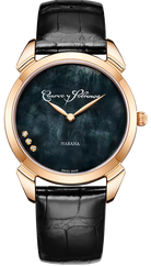 Cuervo y Sobrinos Watch Historiador Primera Dama Gold PVD Black 3113.7N Image 1