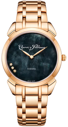 Cuervo y Sobrinos Watch Historiador Primera Dama Gold PVD Black Bracelet 3113B.7N Image 1