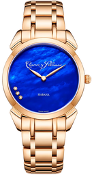 Cuervo y Sobrinos Watch Historiador Primera Dama Gold PVD Blue Bracelet 3113B.7B Image 1