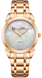 Cuervo y Sobrinos Watch Historiador Primera Dama Gold PVD White Bracelet 3113B.7W Image 1