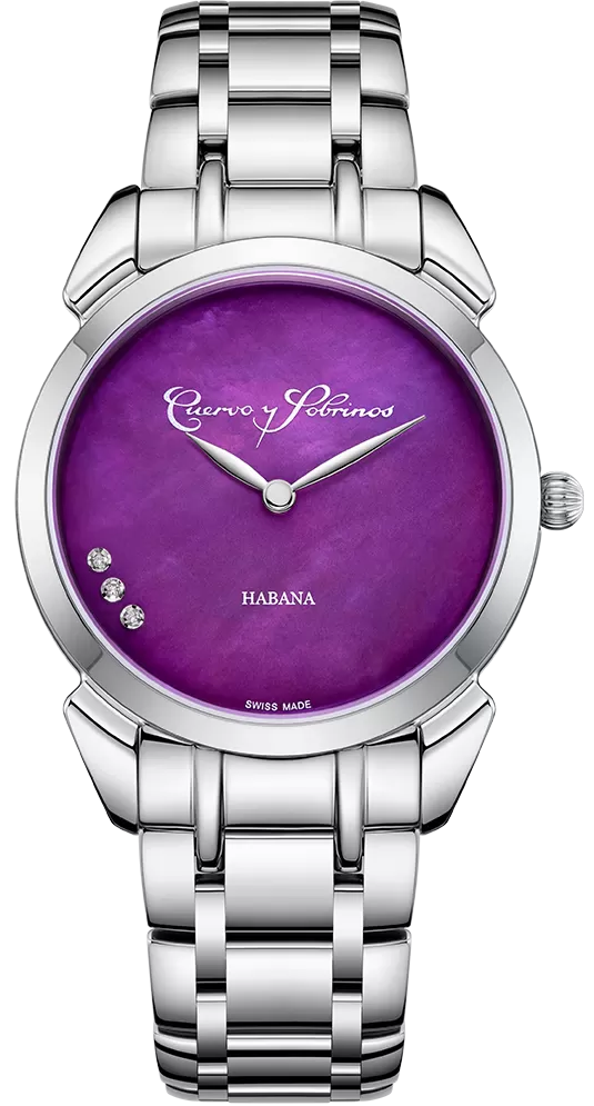 Cuervo y Sobrinos Watch Historiador Primera Dama Purple Bracelet 3113B.1P Image 1