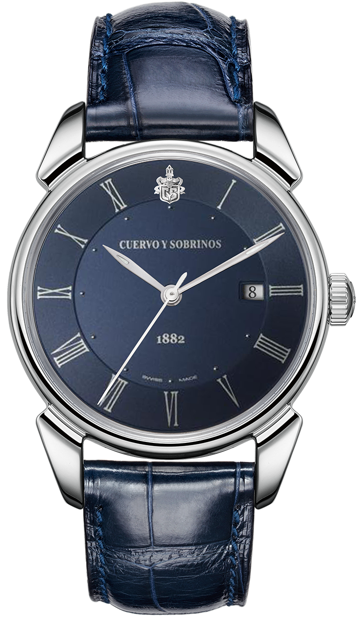 Cuervo y Sobrinos Watch Historiador Segundos Centrales 3195.1CS.BR Image 1