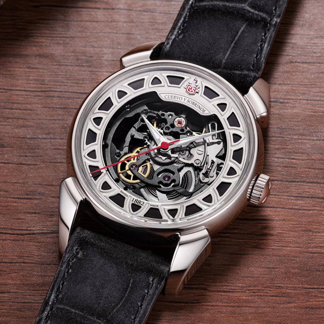 Cuervo y Sobrinos Watch Historiador Squelette 3191.1NSQS Image 6