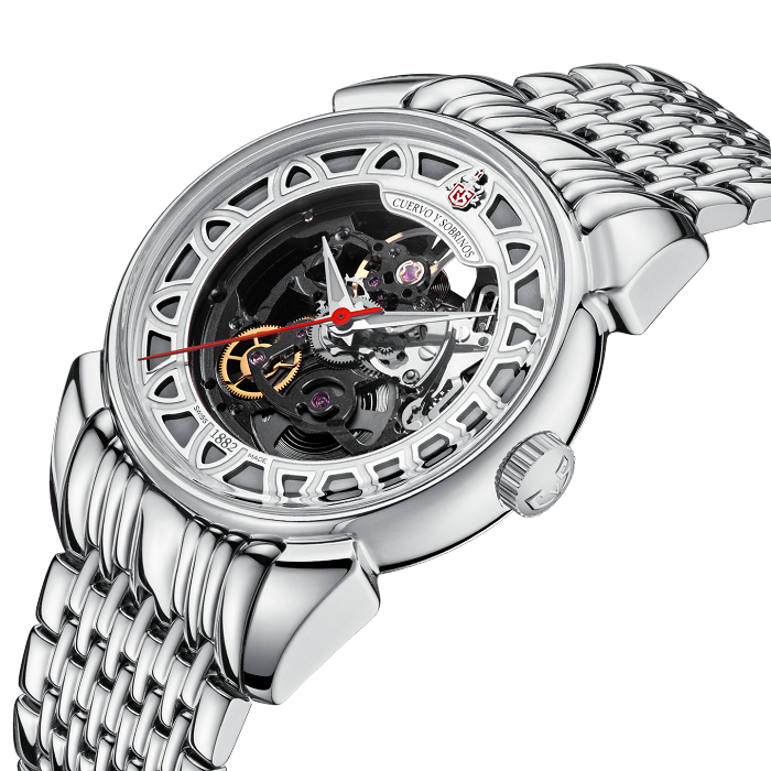 Cuervo y Sobrinos Watch Historiador Squelette 3191B.1NSQS Image 4