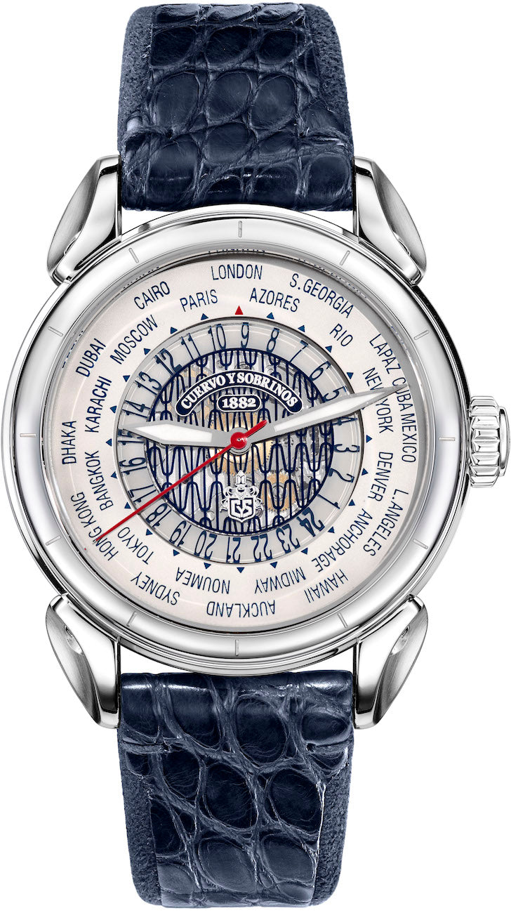 Cuervo y Sobrinos Watch Historiador World Timer 3202.1IHDM Image 1