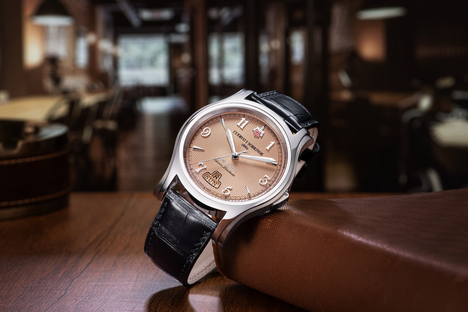 Cuervo y Sobrinos Watch Robusto Churchill Day Date Limited Edition 2810.1S Image 9
