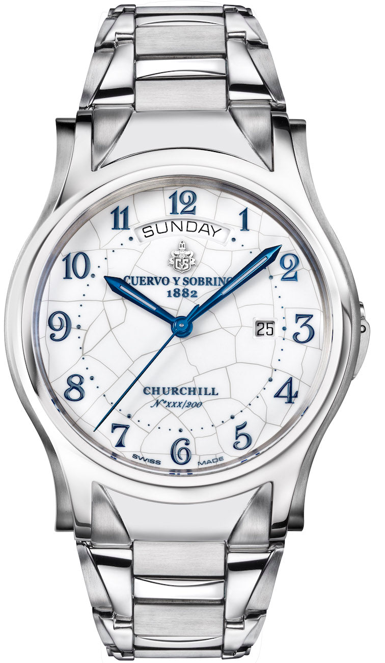 Cuervo y Sobrinos Watch Robusto Churchill Day Date Limited Edition 2810B.1C17 Image 1