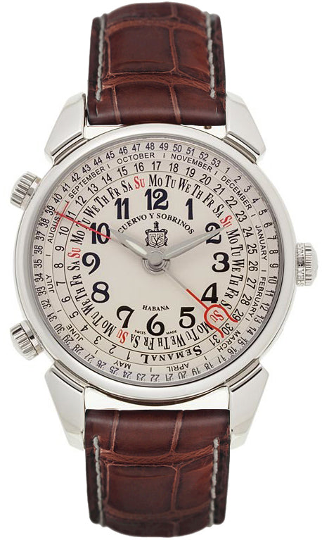 Cuervo y Sobrinos Watch Torpedo Historiador Semanal 2853.1B Image 1